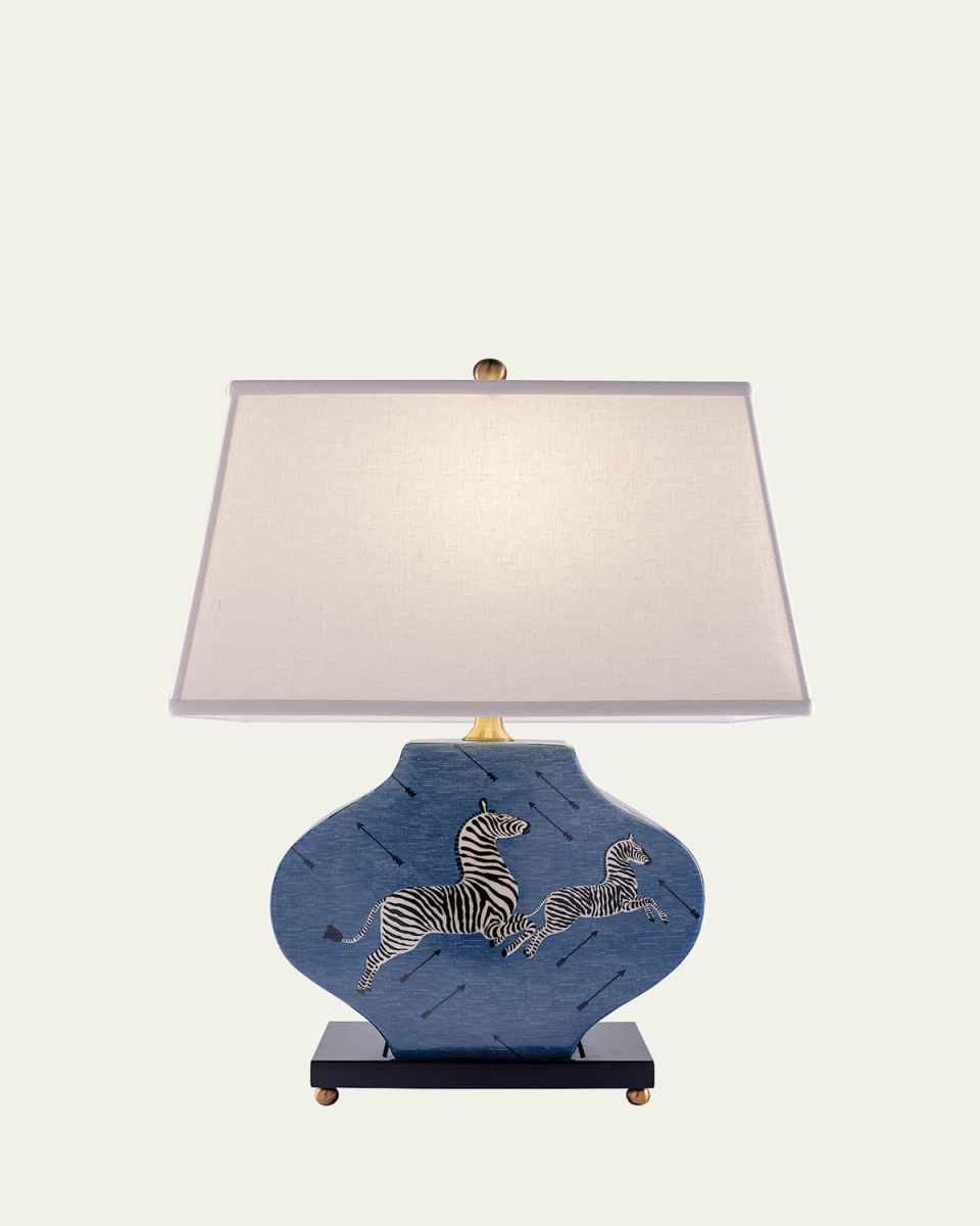 Zebra Blue Lamp